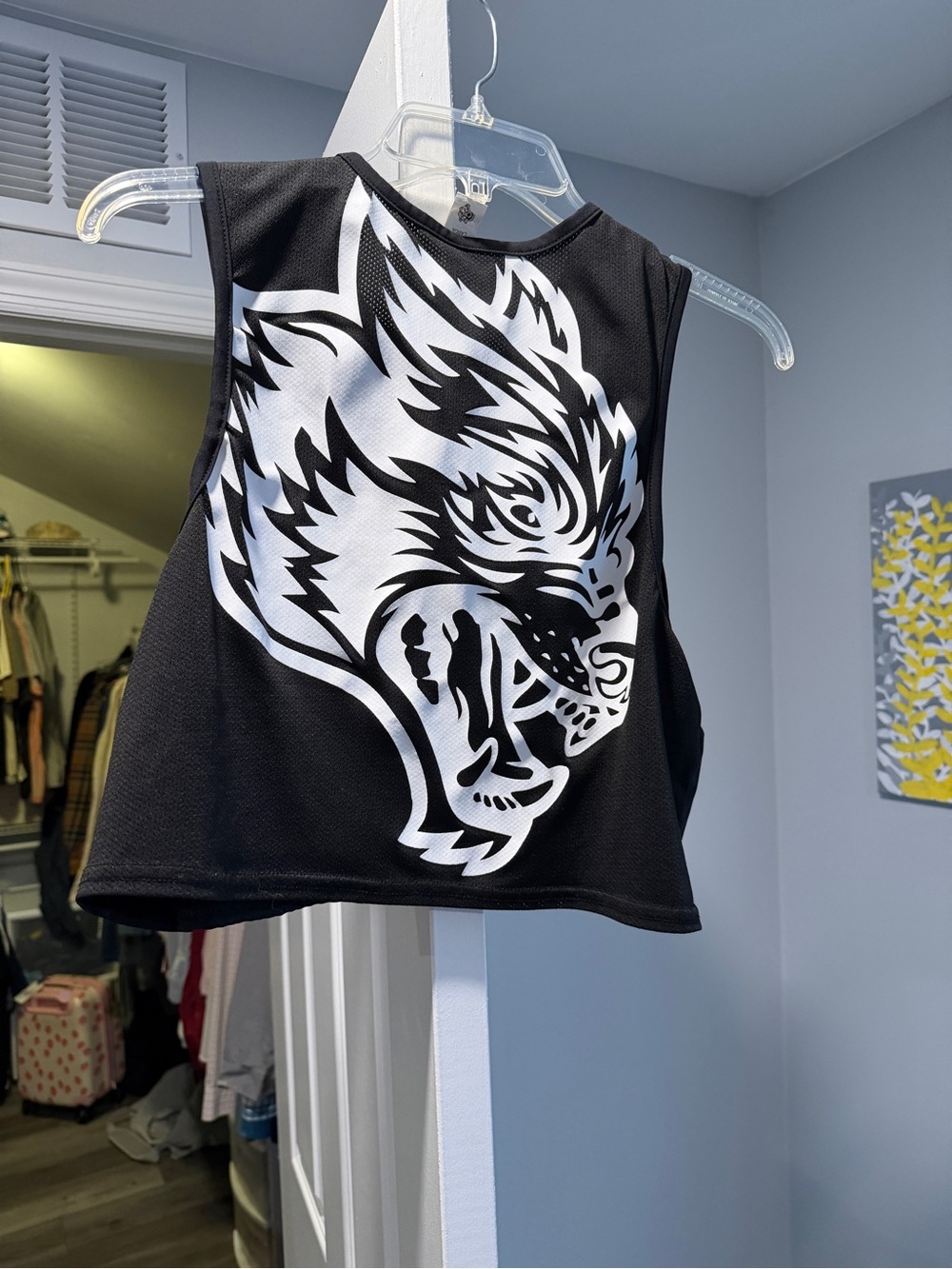 Darc Sport Black & White Graphic Tank Top - Fierce Wolf Design